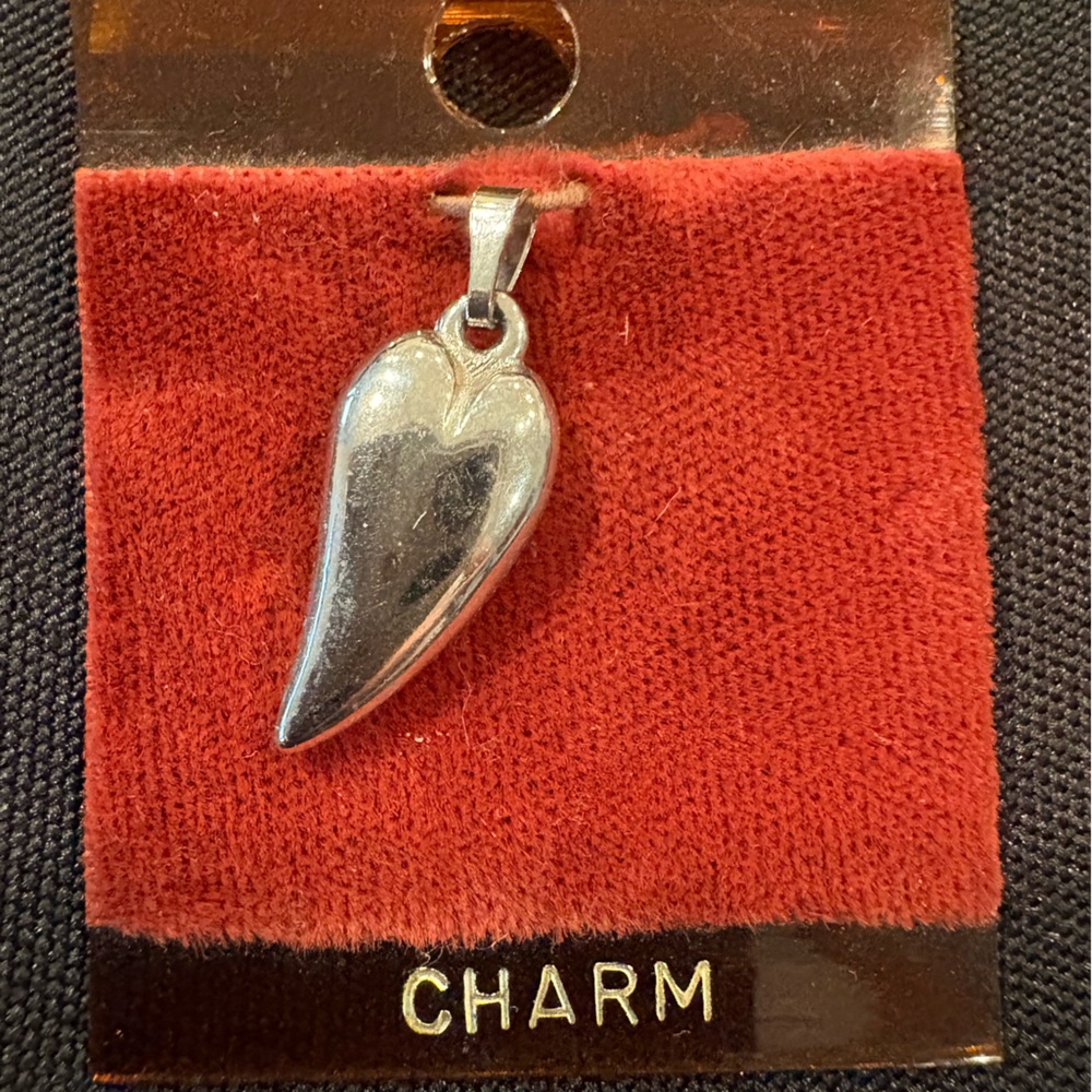 Silver Heart Charm Pendant - Women Jewelry Bracelets